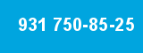 931 750-85-25